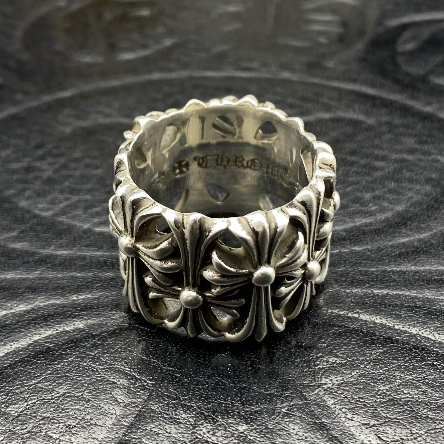Cemetery Cross Band Ring