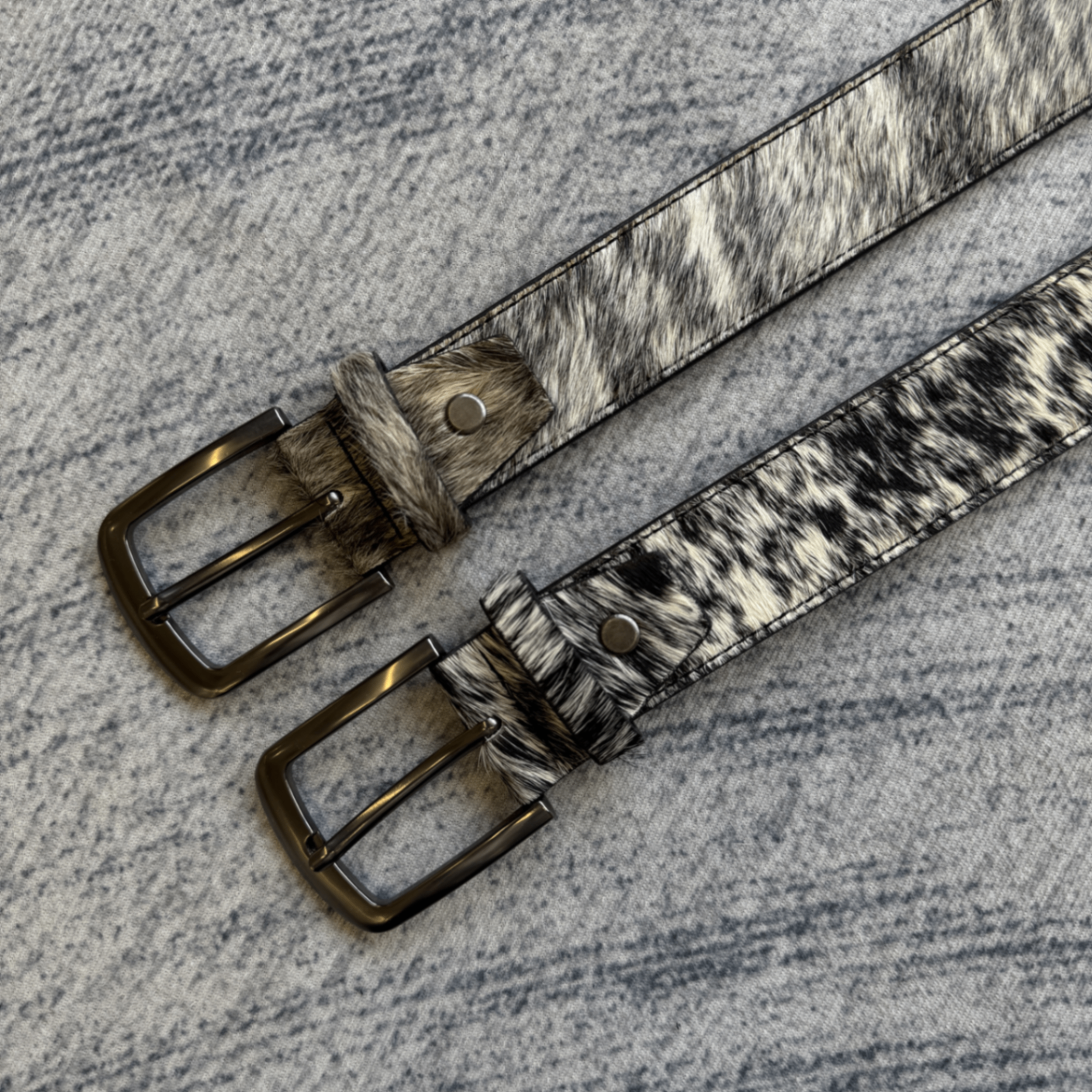 Cowhide Hair-On Belt