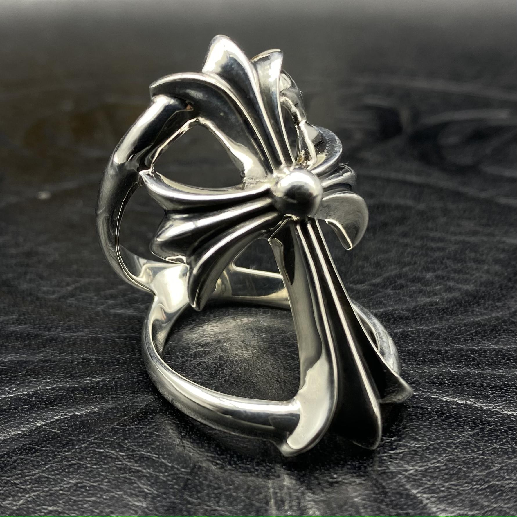 Floral Cross Statement Ring