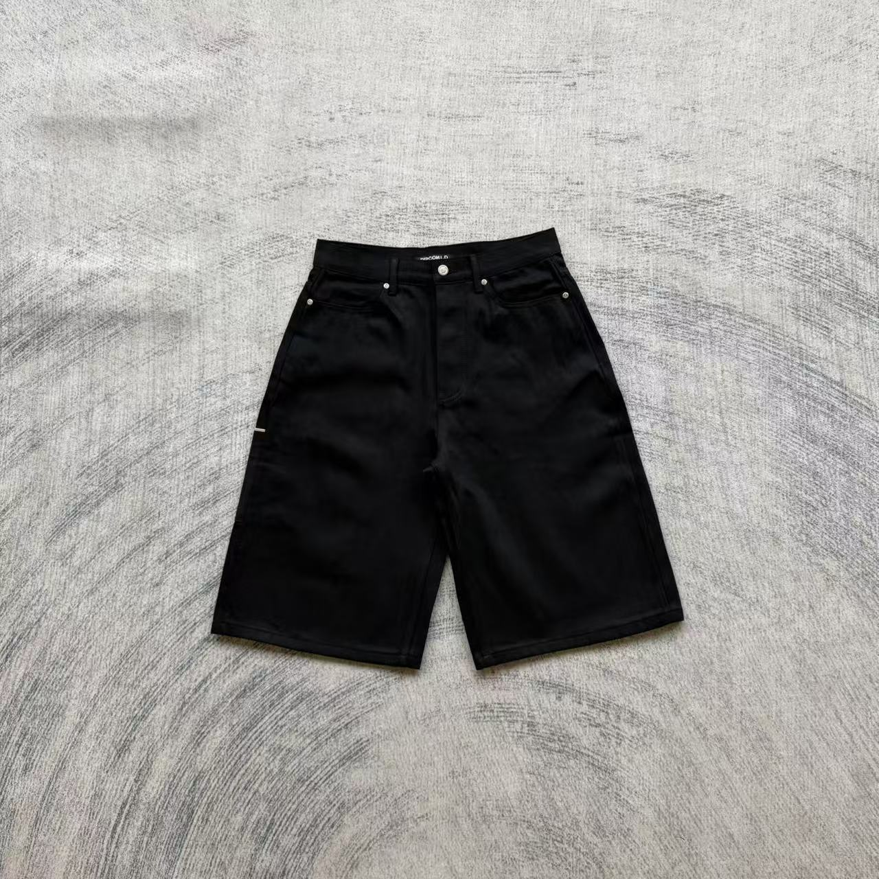 DISCOLD Waxed Black Selvedge Shorts