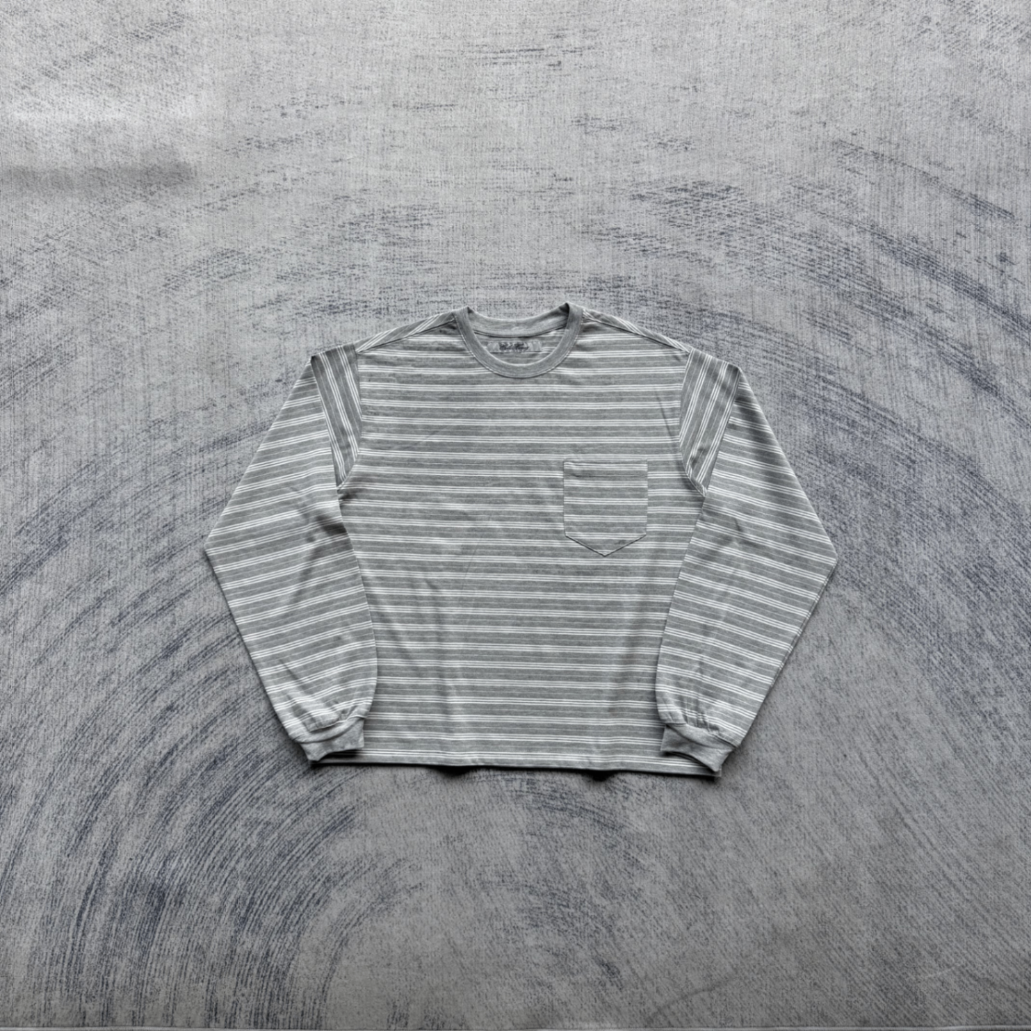 Cole Henry Grey Striped Pocket L/S