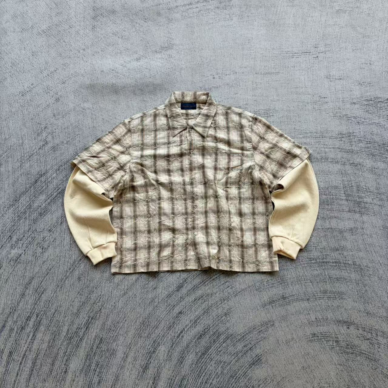Apricot Plaid Long Sleeve